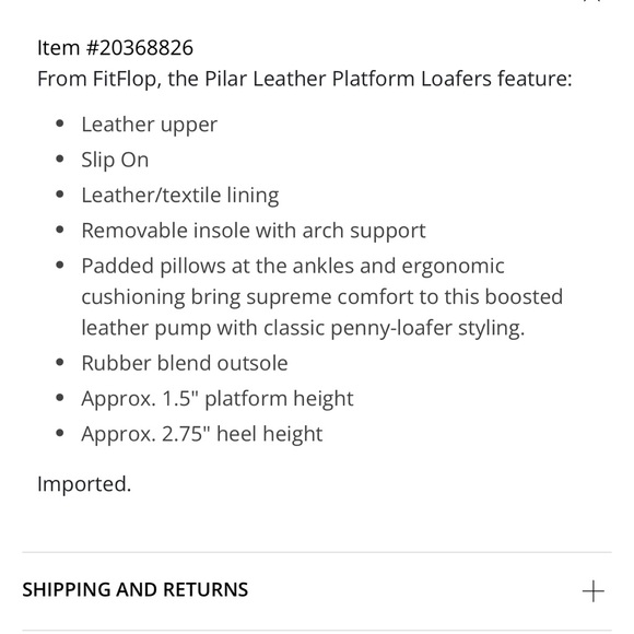 FitFlop Pilar Leather Platform Loafers 7 - Picture 6 of 7